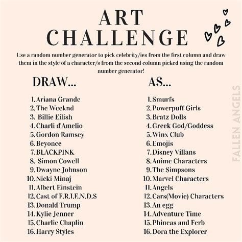 Art Challenge | 30 day art challenge, Art journal challenge, Drawing ...