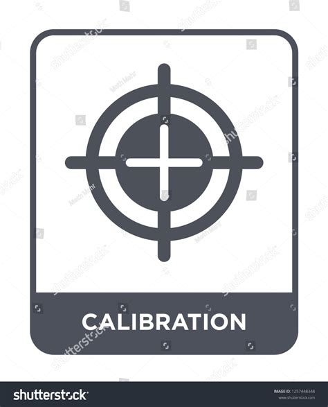 Calibration Icon Vector On White Background Stock Vector (Royalty Free ...