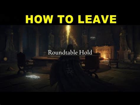 Elden Ring How To Leave Roundtable Hold Tutorial Walkthrough YouTube