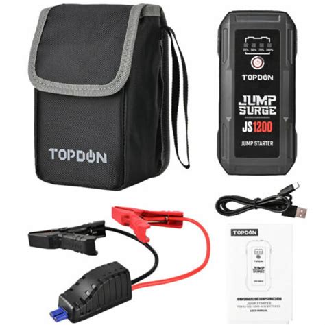 TOPDON 1200A Car Jump Starter Pack Booster Battery Charger Power Bank