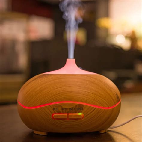 Free Shipping 300ml Wooden Essential Oil Diffuser Electric Scent Air Humidifier Ultrasonic Mist