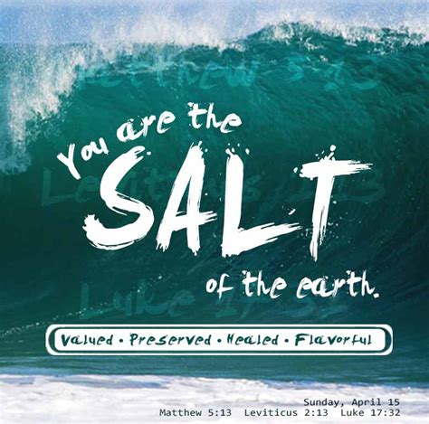 Sunday Sermon Verse - You are the Salt of the Earth - United Faith Church