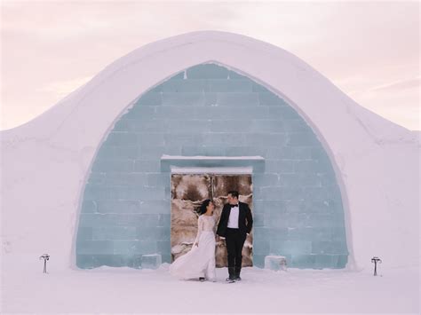 ICEHOTEL Wedding in Jukkusjarvi, Sweden by Nordica Photography