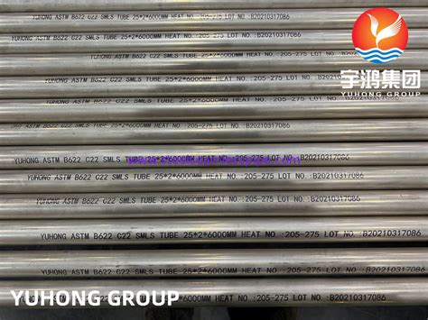 ASTM B622 C22 UNS N06022 Hastelloy Seamless Tube Nickel Based Alloy