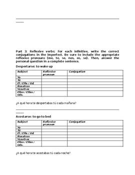 Imperfect Tense Practice Homework Classwork Quiz By Kunal Patel