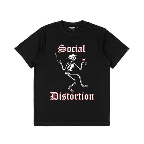 Jual Kaos Band SOCIAL DISTORTION Skull Black Heavy Weight Cotton 24s