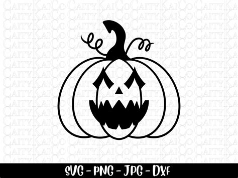 Jack O Lantern Svg Pumpkin Face Svg Halloween Svg Scary Etsy