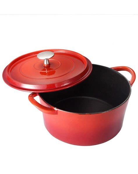 3 Quart Enameled Cast Iron Dutch Oven Black Matt Enamel Interior Unicook