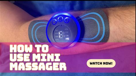 How To Use A Mini Electric Massager Ems Demonstration Mini Massager Youtube