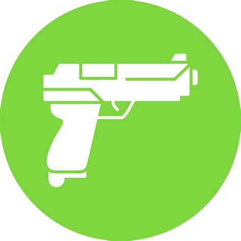 Pistola Glifo Circulo Icono 38864063 Vector En Vecteezy