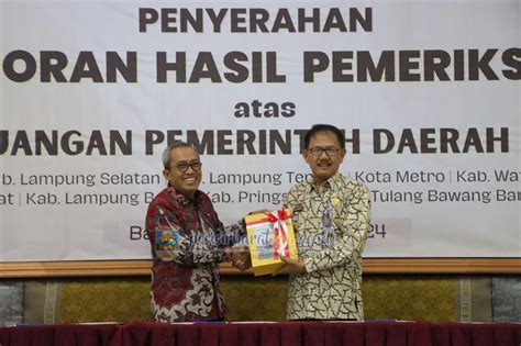 Bupati Agus Istiqlal Hadiri Penyerahan Lhp Atas Laporan Keuangan Tahun