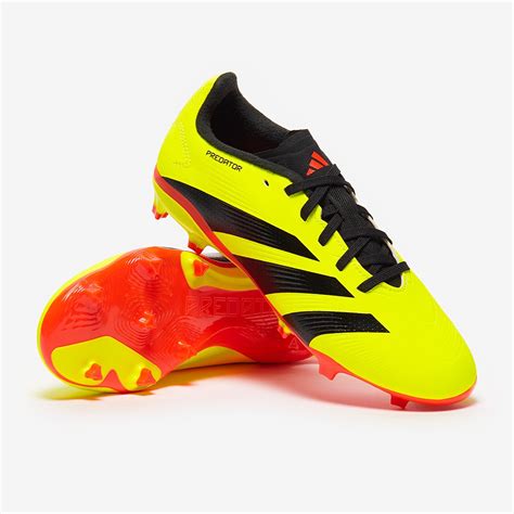 Adidas Predator League Low Fg Para Ni Os Team Amarillo Solar Negro