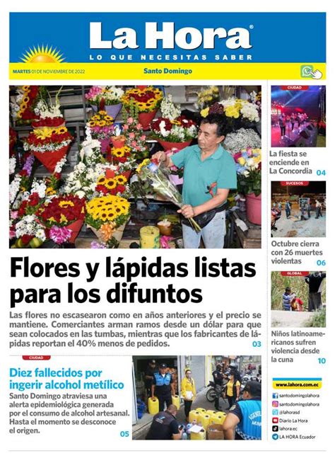 Santo Domingo 01 De Noviembre 2022 Diario La Hora