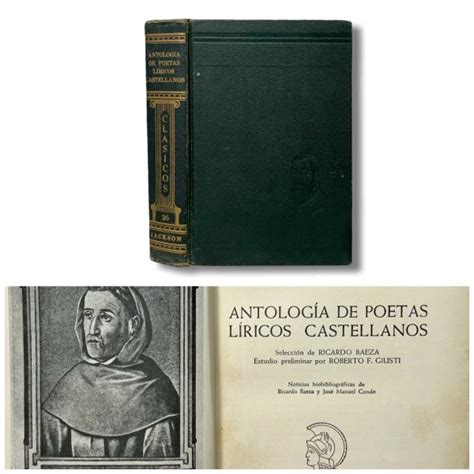 Antolog A De Poetas L Ricos Castellanos Incunabula