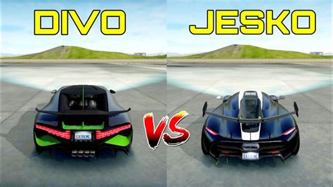 Bugatti Divo Vs Koenigsegg Jesko Extreme Car Driving Simulator YouTube