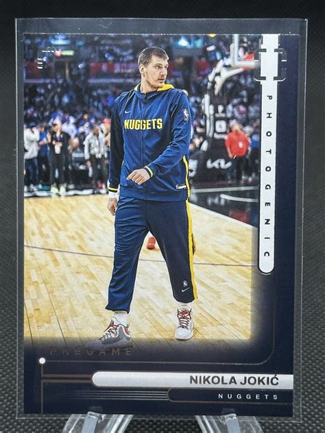 Nikola Jokic Panini Photogenic Nba Pregame Insert Denver