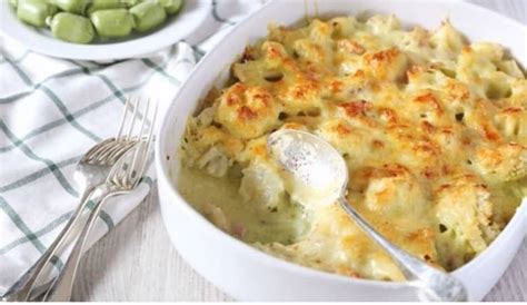 Couve Flor Ao Molho Branco Gratinada