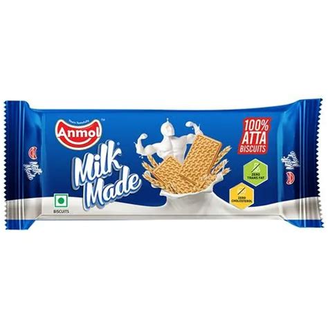 Anmol Milk Made Biscuit Packaging Type Packet Packaging Size 86 G