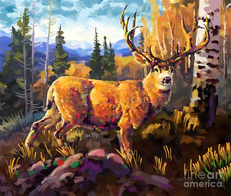 Mule Deer 1 Painting By Tim Gilliland Fine Art America