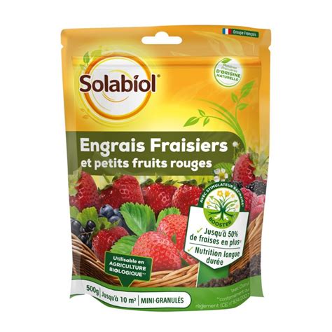 Solabiol Engrais Fraisiers Et Petits Fruits Rouges Uab Jusqu M