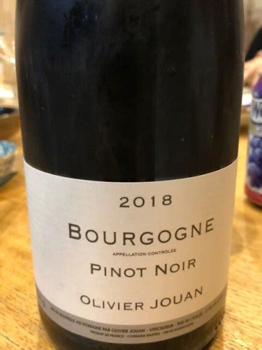 Olivier Jouan Bourgogne Pinot Noir Vivino Us