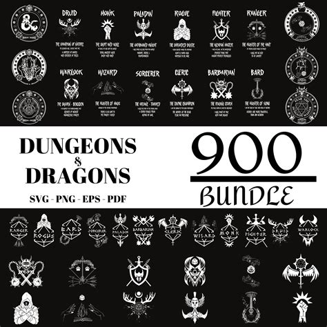 Mega Bundle Dungeons And Dragons Dnd Svg Dungeons Dragons Png