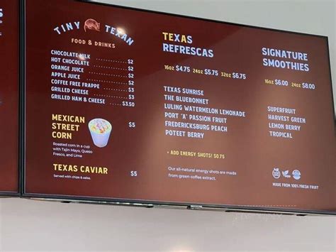 Menu Of Alamo Coffee In Round Rock Tx 78681