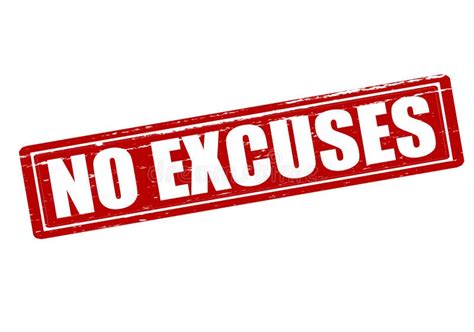 No Excuses Stamp Stock Illustrations 59 No Excuses Stamp Stock