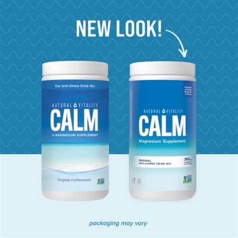 Natural Vitality Calm Unflavored Magnesium Supplement Drink Mix 16 Oz