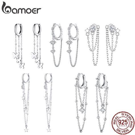 Jual Bamoer 925anting Sterling Silver 1Pasang Anting Earbuckles