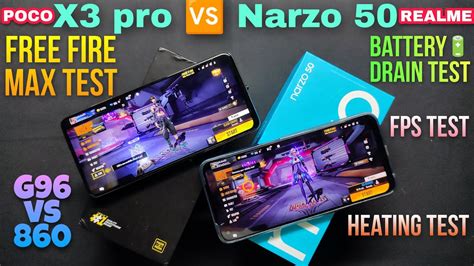 Realme Narzo Poco X Pro Free Fire Max Test Batterydrain Test