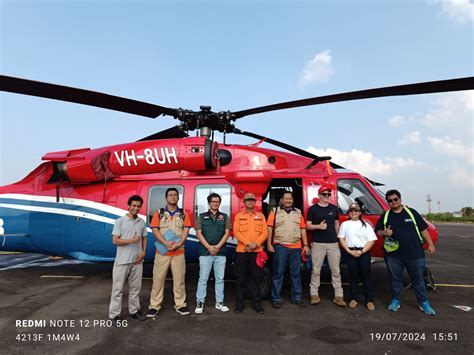 Bpbd Sumsel Dampingi Tim Bnpb Verifikasi Helikopter Patroli Udara Dan