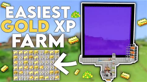 I Make Easiest Glod Xp Farm In Minecraft Gold Xp Farm Tutorial