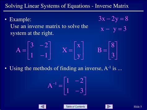 How To Solve Equations Using Inverse Matrix