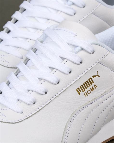 Puma Roma Classic Gum Trainers Whitegumshoesleatherretro