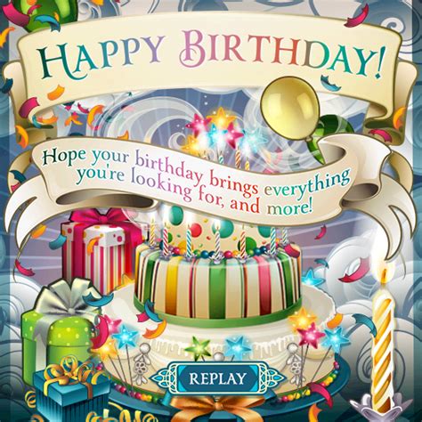 Magical Birthday Spot The Differences Game Birthday Ecard Blue