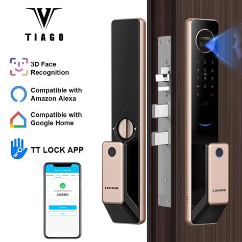 Tiago Totalmente Autom Tico Smart Door Lock Digital Reconhecimento