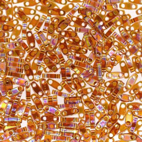 Miyuki Quarter Tila Beads 5x1 2x1 9 Mm QTL 257 Transparent Topaz AB