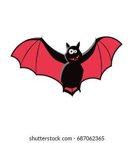 Cartoon Bat Vector Illustration Stock Vector (Royalty Free) 687062365 ...