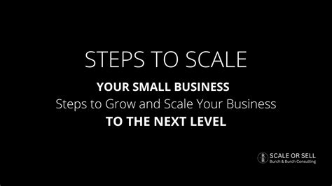 Steps To Scale Your Business