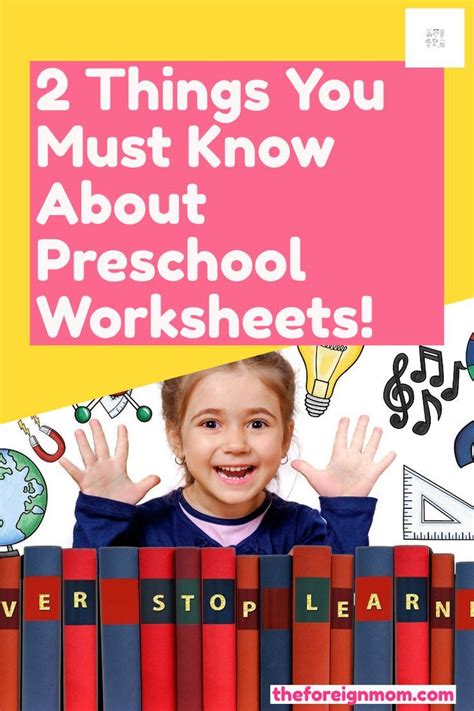 2 Things You Must Know About Preschool Worksheets Preschool