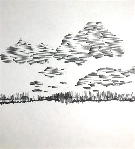 How To Draw Clouds With Pen Improve Drawing