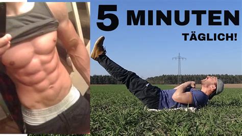 SIXPACK Schnell Bekommen I 5 MINUTEN WORKOUT YouTube