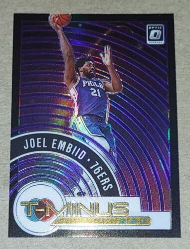 Panini Donruss Optic Joel Embiid Silver Prizm Holo T Minus