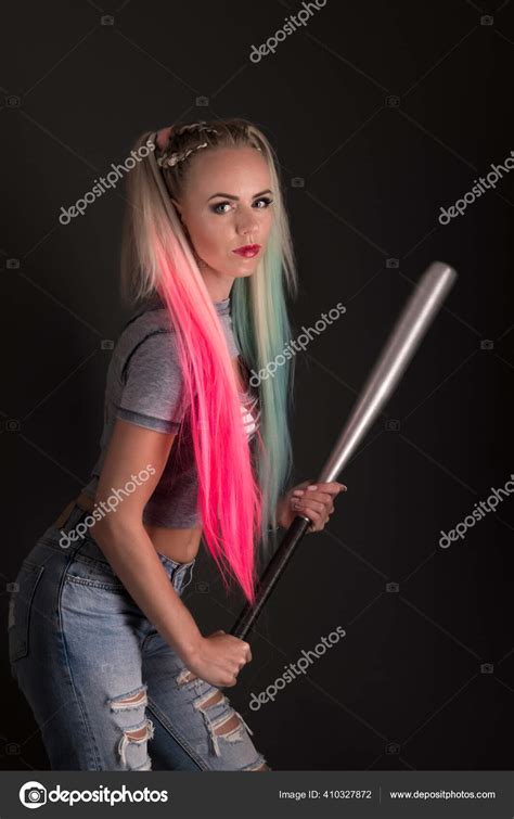 Sexy Woman Baseball Bat Stock Photo By Muro 410327872