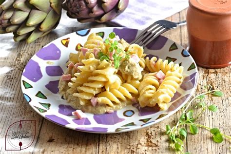 Pasta Alla Crema Di Carciofi E Prosciutto Primo Piatto Con I Carciofi