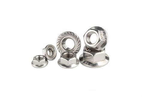 Din Hexagon Flange Nut In Stainless Steel And Titanium Fasteners