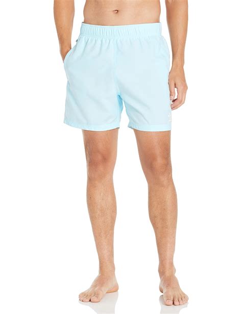 Adidas Standard Adicolor Essentials Trefoil Swim Shorts In Blue For Men