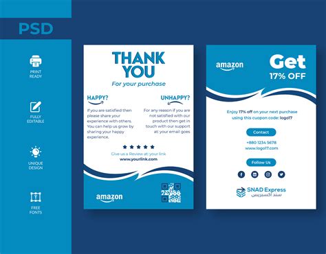 Amazon Thank You Card Design on Behance