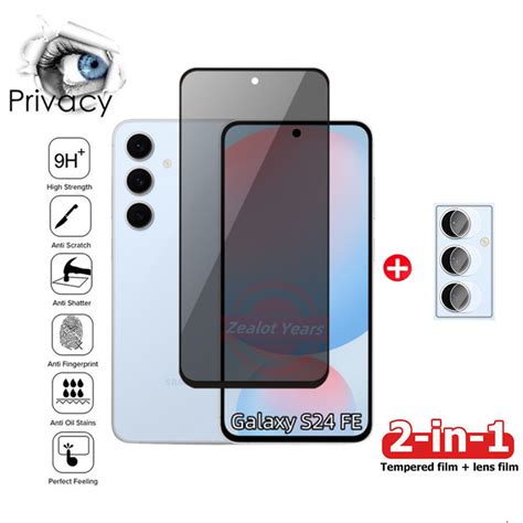 In Privacy Tempered Glass For Samsung Galaxy S Fe G S Fe Anti Spy